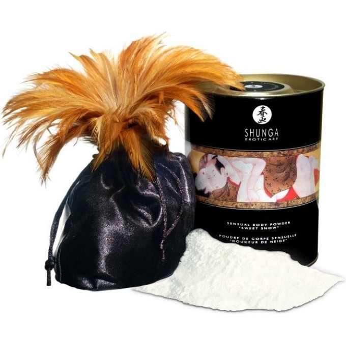 Пудра для тела SHUNGA SWEET SNOW BLAZING CHERRY (ПЫЛАЮЩАЯ ВИШНЯ) 3000 SG